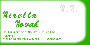 mirella novak business card